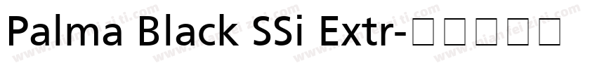 Palma Black SSi Extr字体转换